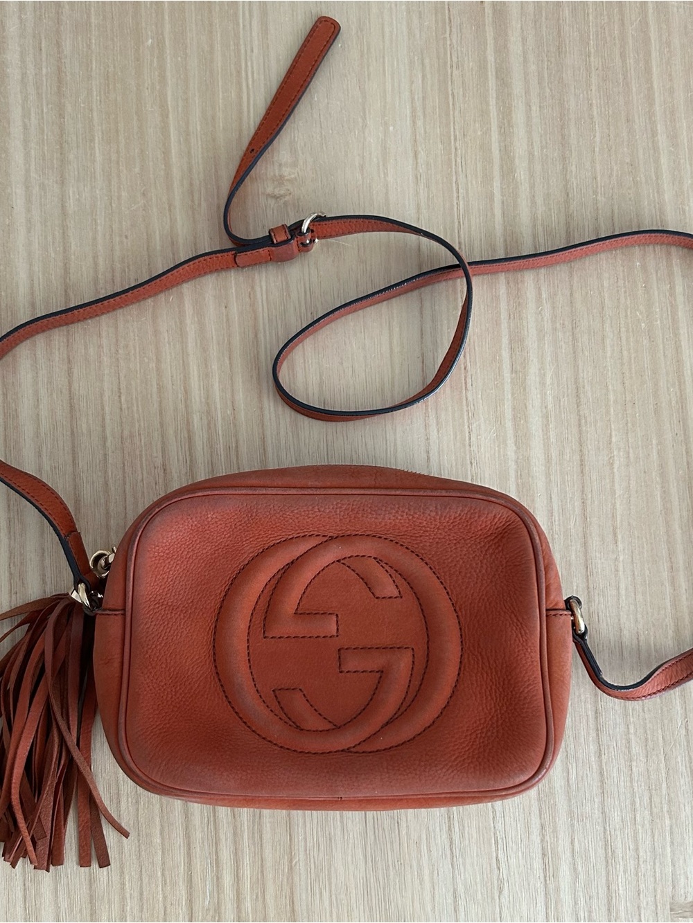 Gucci Soho Disco Crossbody Bag with Tassel